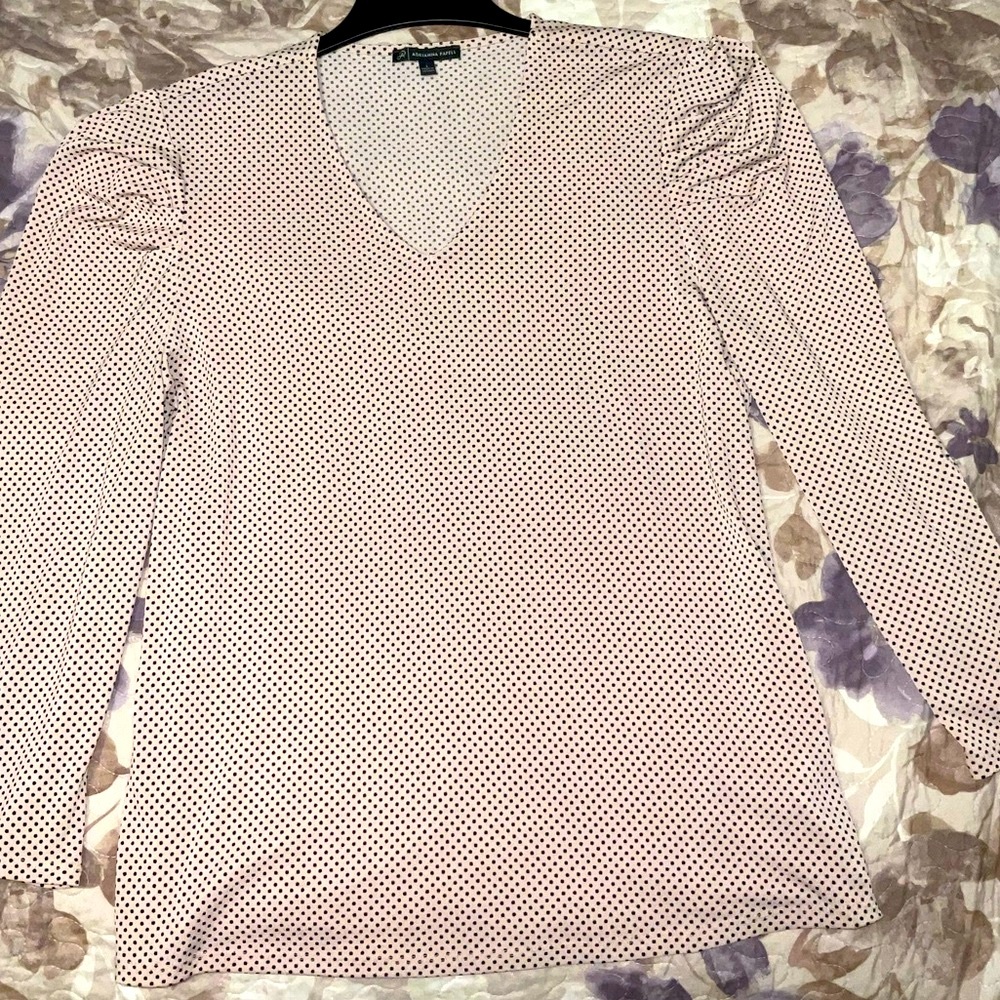 Adrianna Papell V-Neck Blouse